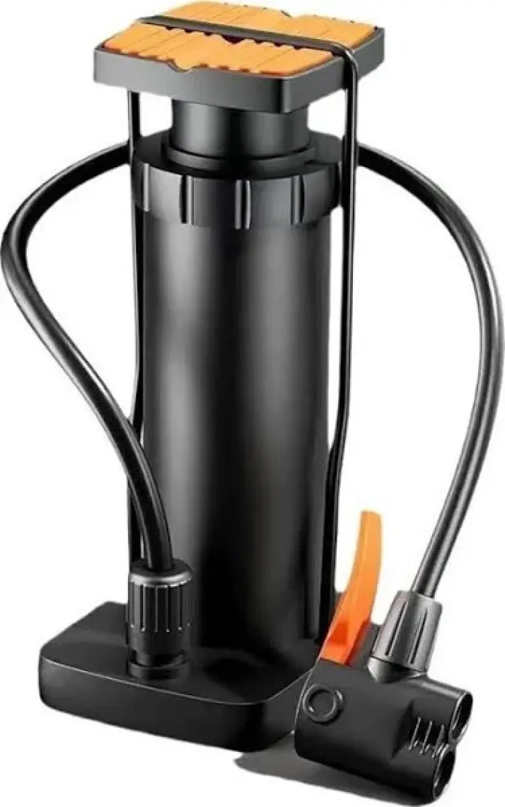 Techmaster Manuel Ayaklı Pompa Bisiklet Top Havuz Şişirme Pompası Siyah +2uç