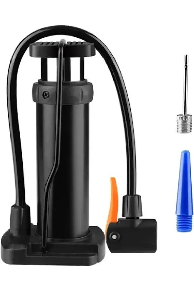 Techmaster Manuel Ayaklı Pompa Bisiklet Top Havuz Şişirme Pompası Siyah +2uç