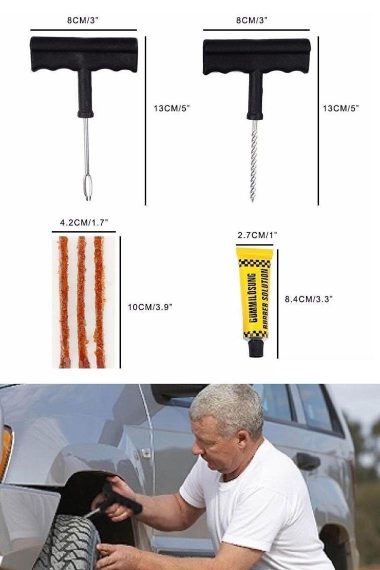 Acr Motorsiklet Otomobil Bisiklet Lastik Tamir Kiti Seti 6 Parça