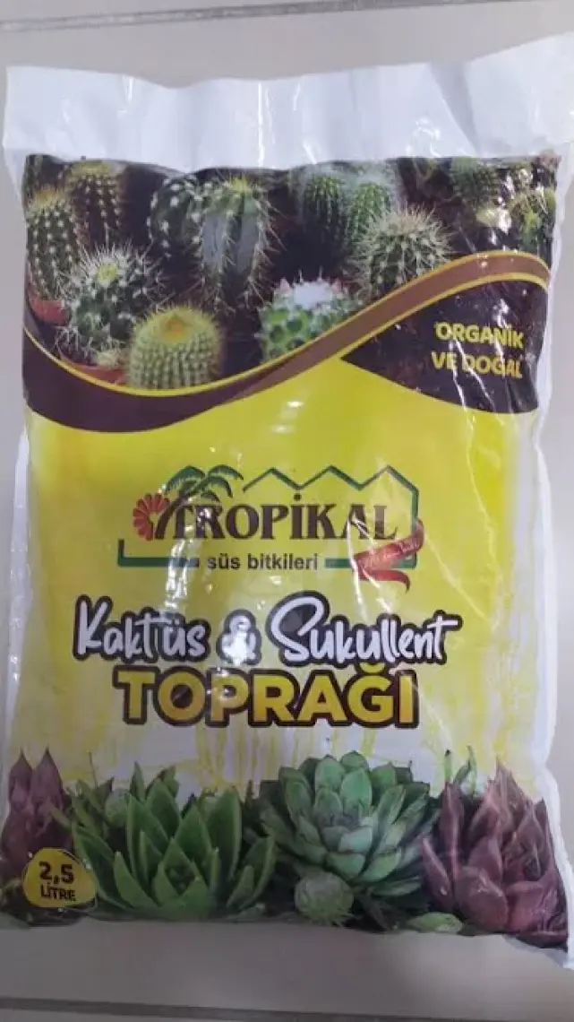 Tropikal Kaktüs Sukulent Toprağı 2,5 Lt (Organik ve Doğal)