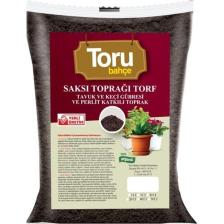 Toru Bahçe Saksı Toprağı Torf Tavuk ve Keçi Gübreli Perlit Katkılı Toprak 20 Lt