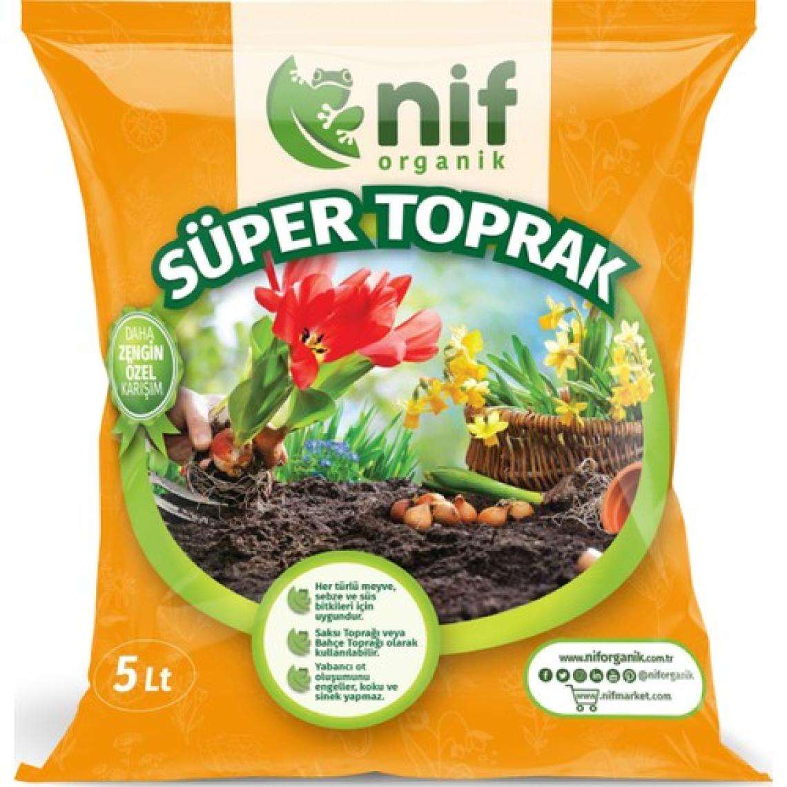 Nif Torflu Gübreli Saksı Toprağı 5 lt
