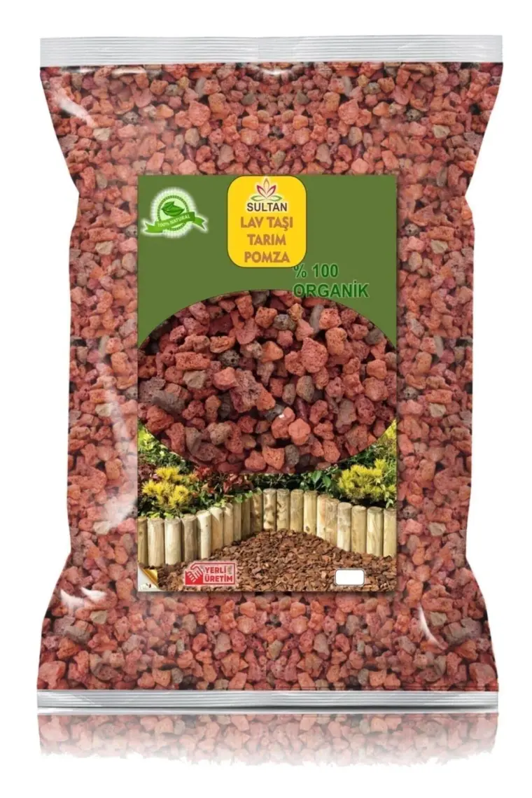 LS BOTANİK Kırmızı Pomza Taşı 3-8 Mm 3,5 Litre