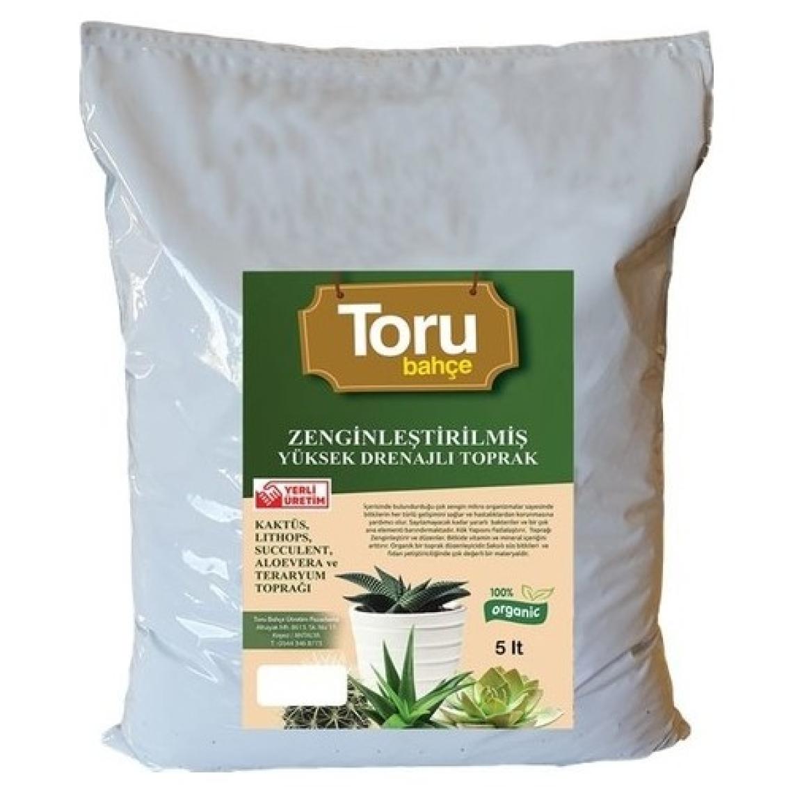 Toru Bahçe Zenginleştirilmiş Yüksek Drenajlı Toprak 5 lt