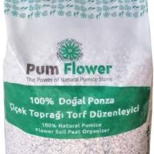 Pum Flower 5Lt. %100 Ponza Taşı, Çiçek Torf Düzenleyici, Çiçek Torfu