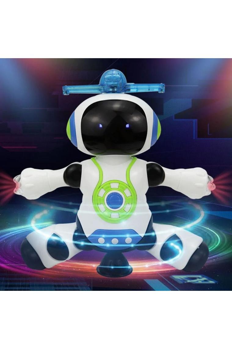 Trust Store Dans Eden Robot Pervaneli 3D Işıklı Sesli Müzikli Pilli Robot Oyuncak