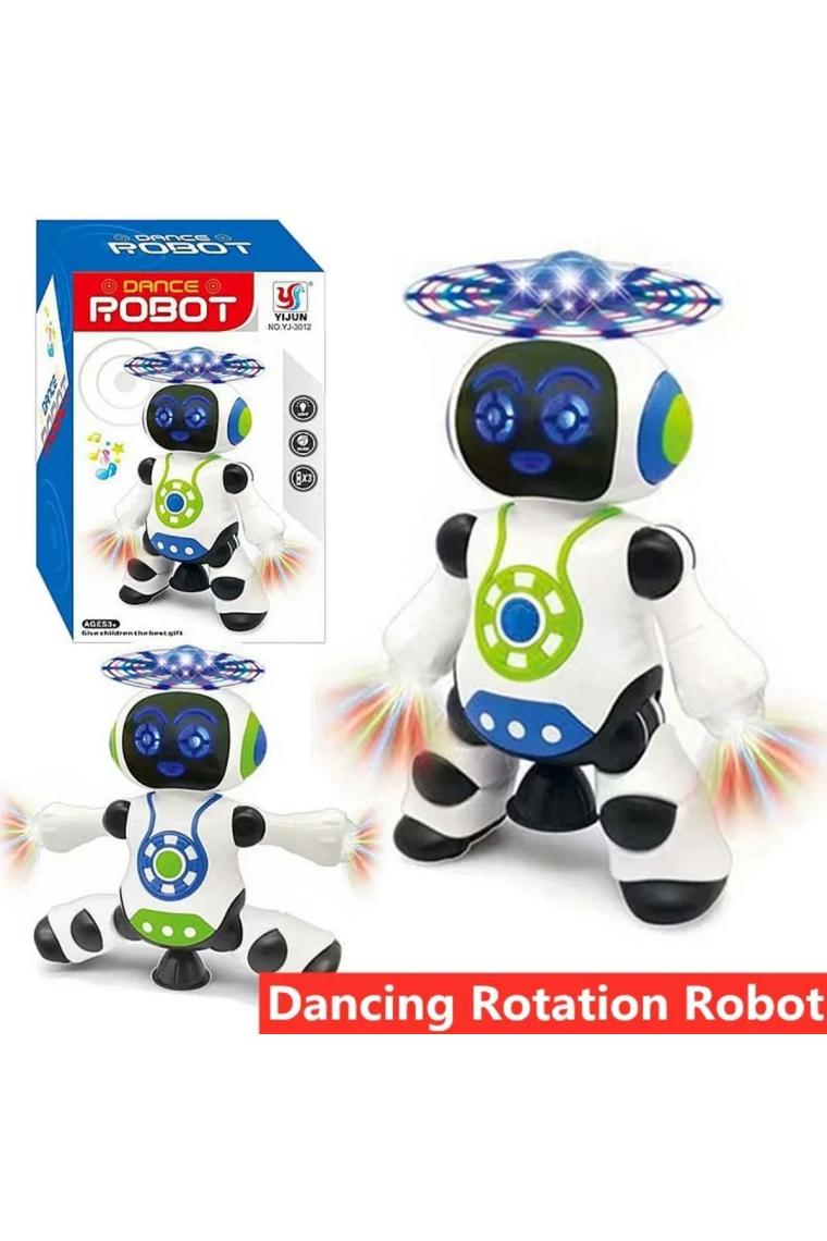 Trust Store Dans Eden Robot Pervaneli 3D Işıklı Sesli Müzikli Pilli Robot Oyuncak