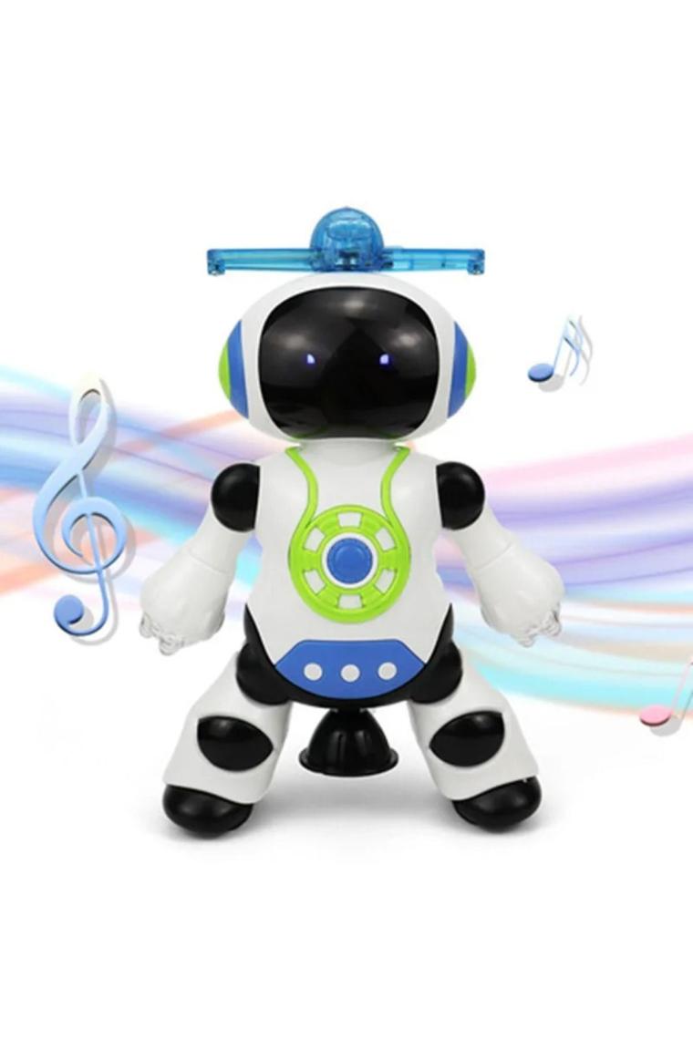 Trust Store Dans Eden Robot Pervaneli 3D Işıklı Sesli Müzikli Pilli Robot Oyuncak