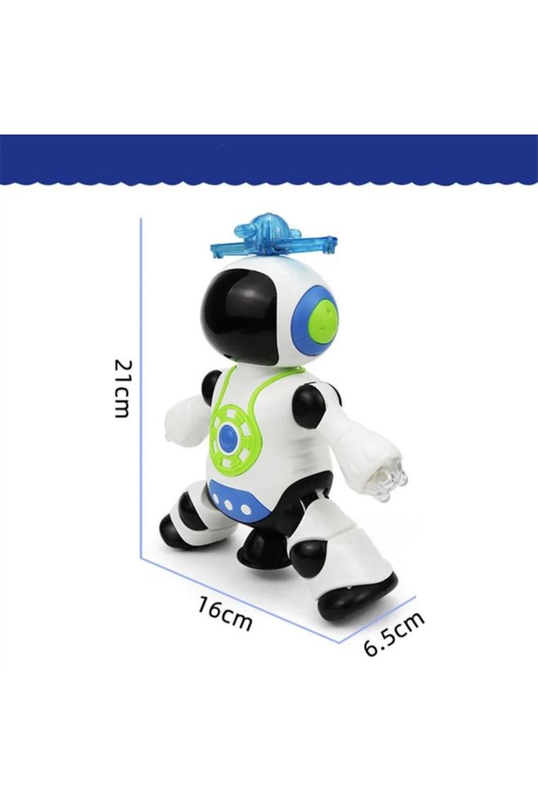 Trust Store Dans Eden Robot Pervaneli 3D Işıklı Sesli Müzikli Pilli Robot Oyuncak