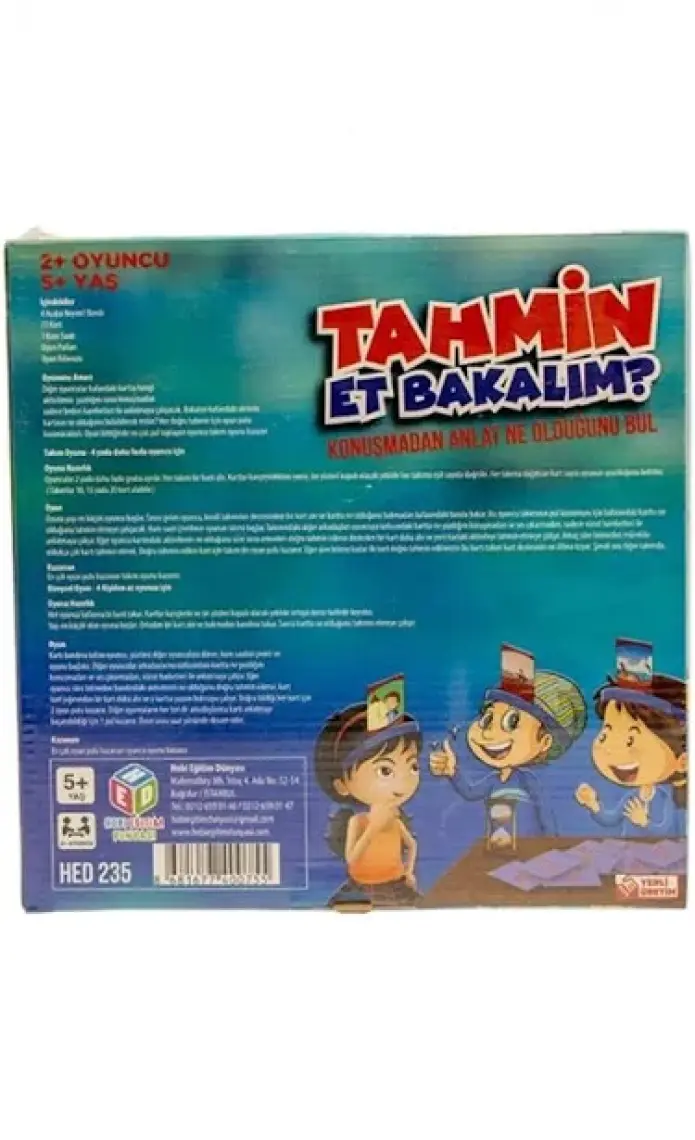 Hobi Eğitim Dünyası - Tahmin Et Bakalım - Eylemler /
Çocuklar, eylemleri anlatırken sözlü ifade becerilerini geliştirecek. Eğlenceli bir etkinlik için siz de edinebilirsiniz.