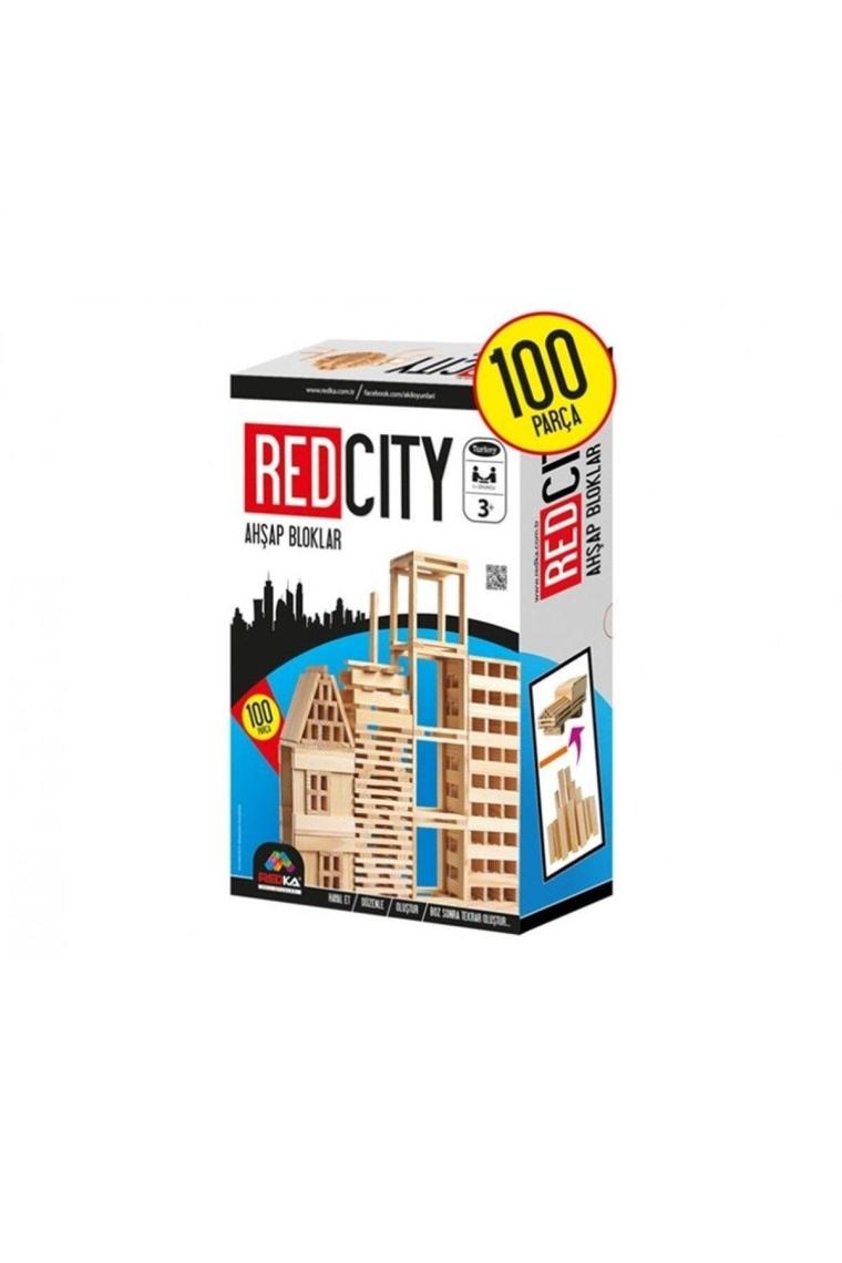Strongart Redka /kumtoys  Redka Redcity Ahşap Yapı Blokları