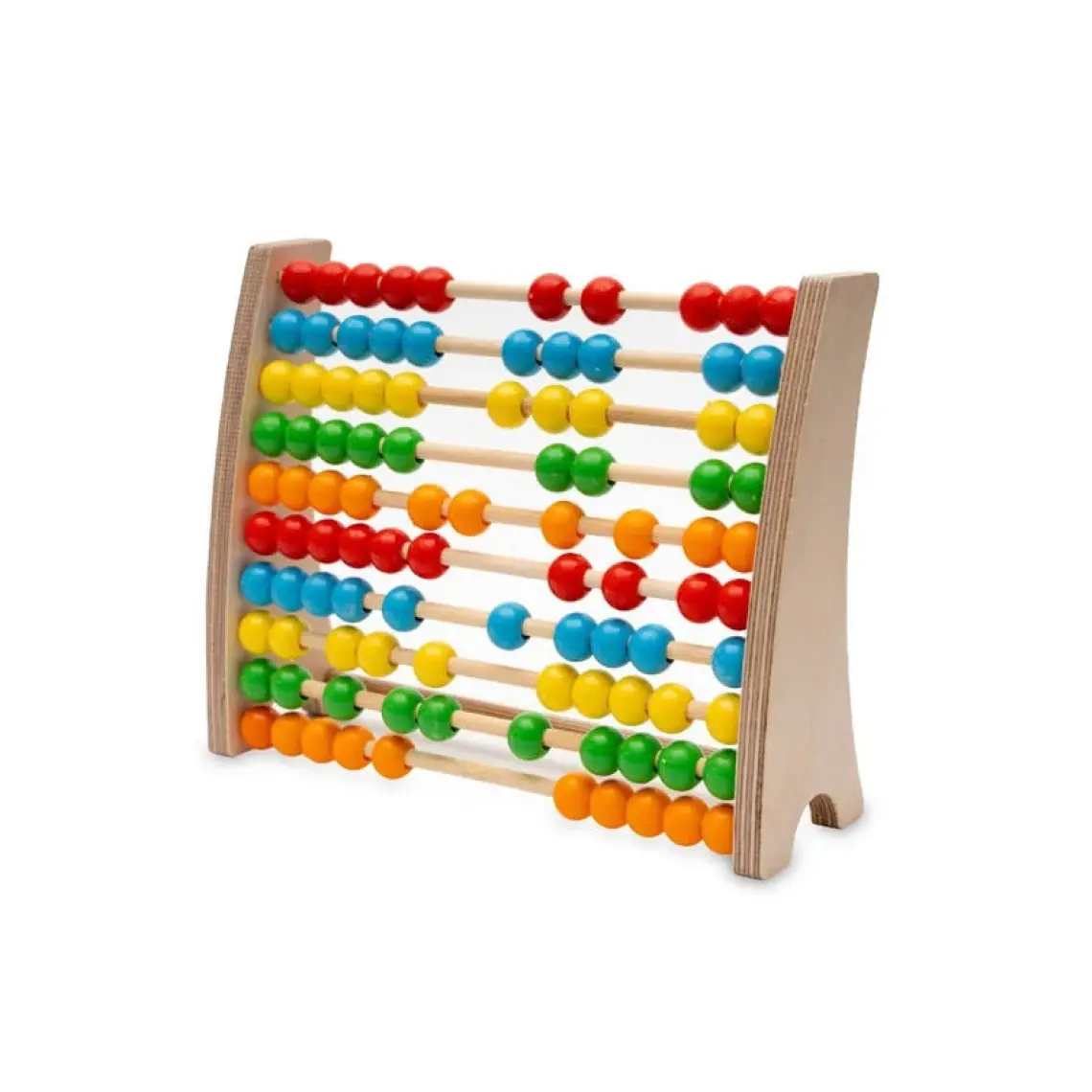 Hopiers Montessori Renkli Ahşap Abaküs / 1+ Yaş / Eğitici, Öğretici ve Güvenli Çocuk Oyuncağı