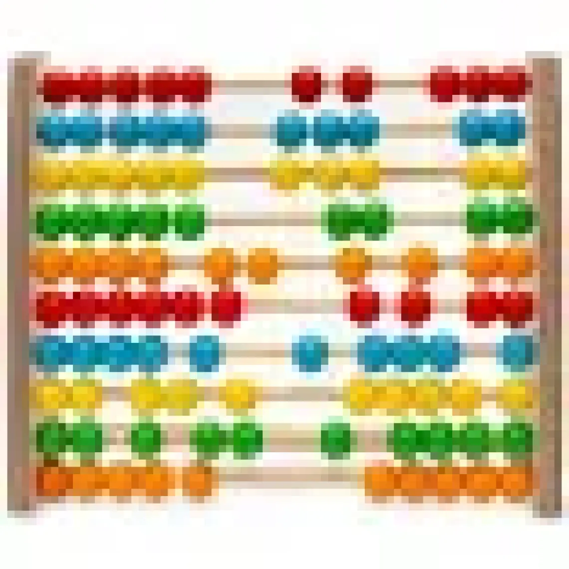 Hopiers Montessori Renkli Ahşap Abaküs / 1+ Yaş / Eğitici, Öğretici ve Güvenli Çocuk Oyuncağı