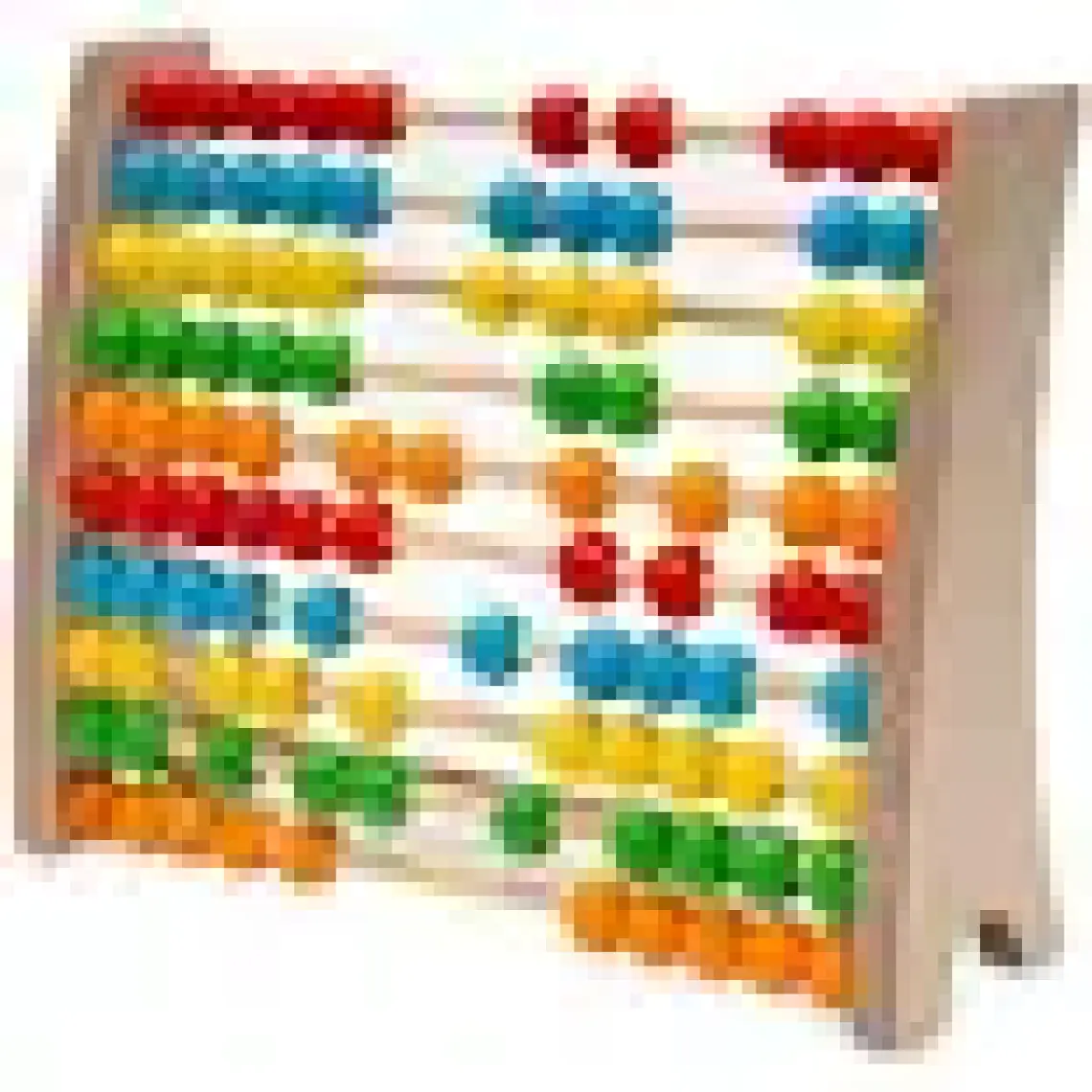 Hopiers Montessori Renkli Ahşap Abaküs / 1+ Yaş / Eğitici, Öğretici ve Güvenli Çocuk Oyuncağı
