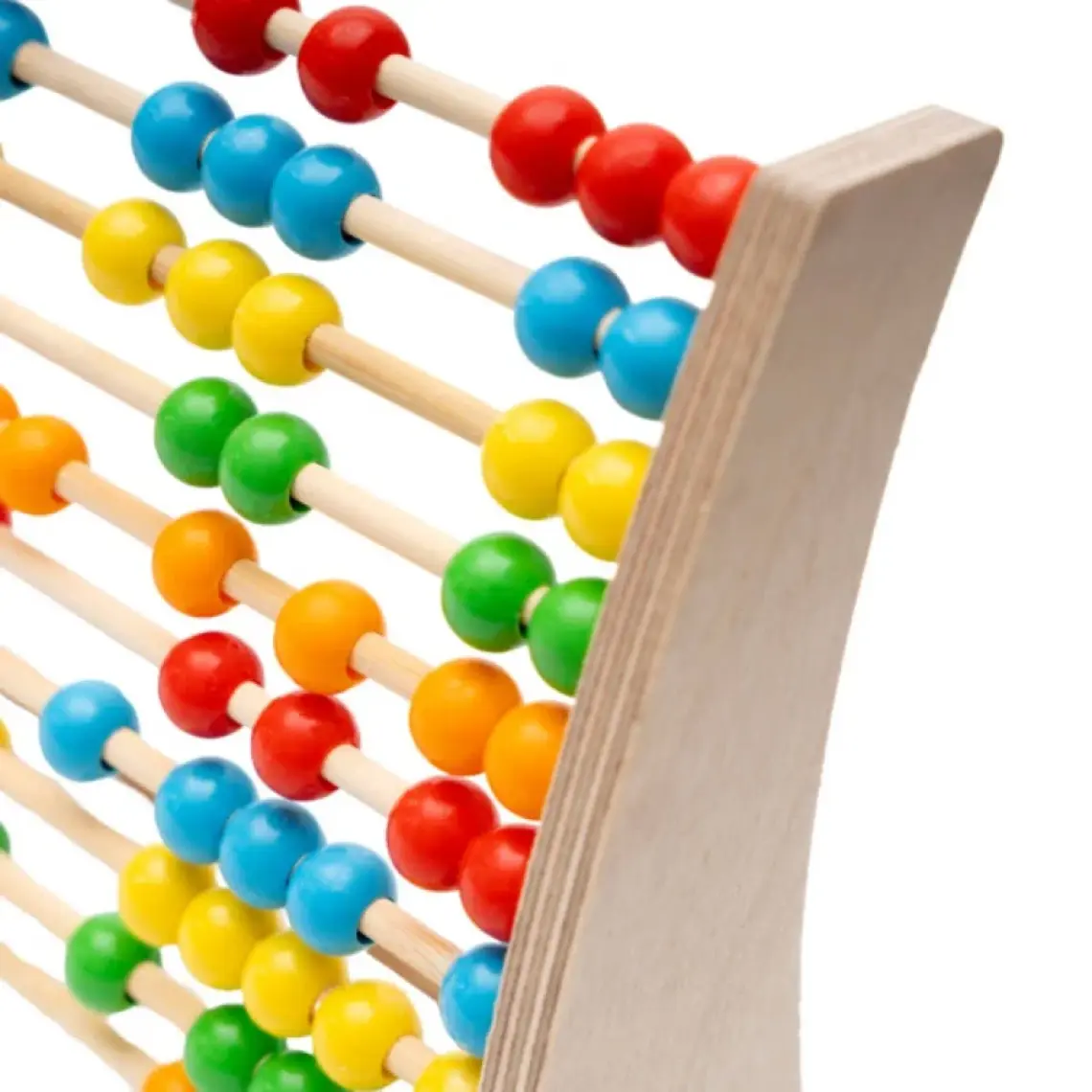 Hopiers Montessori Renkli Ahşap Abaküs / 1+ Yaş / Eğitici, Öğretici ve Güvenli Çocuk Oyuncağı