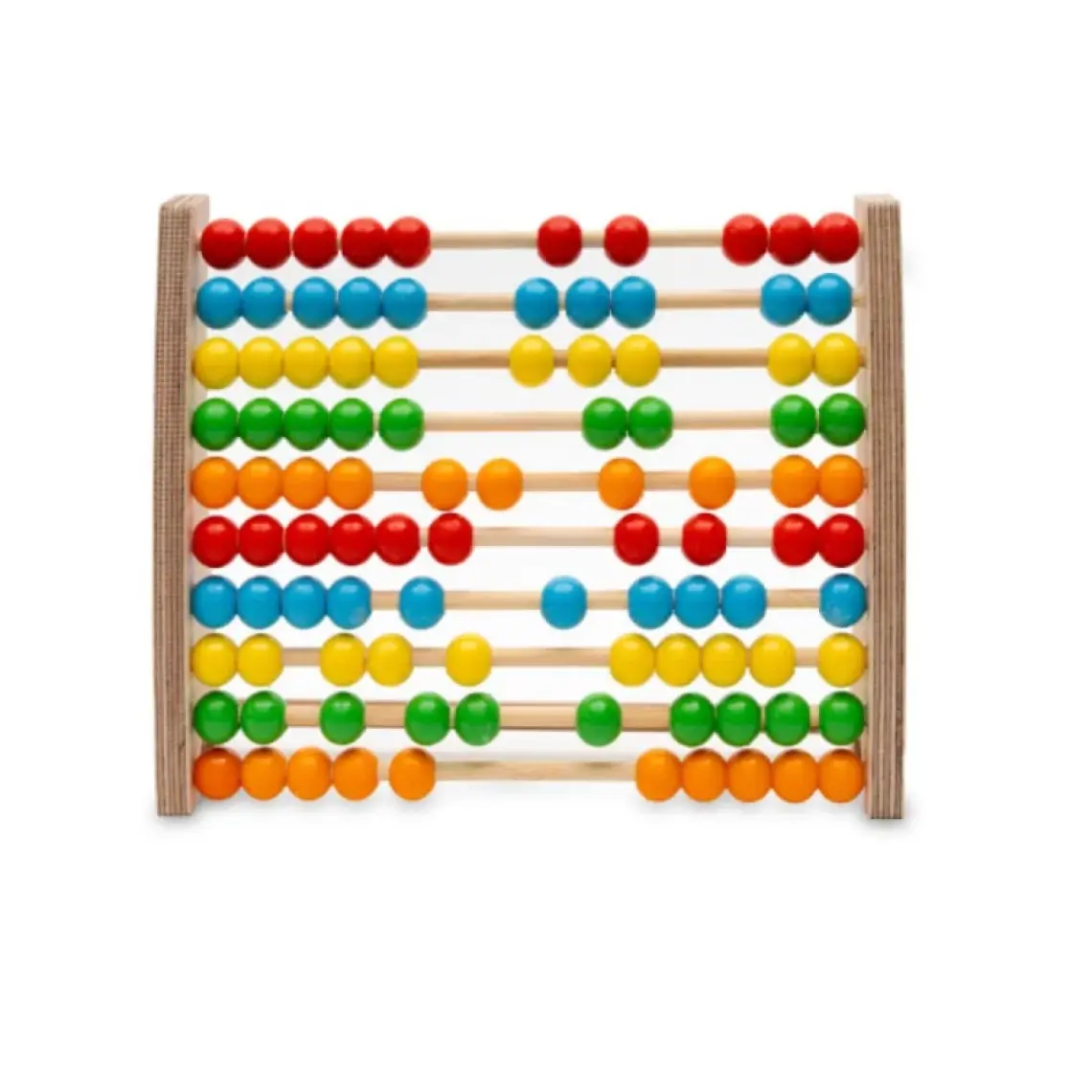 Hopiers Montessori Renkli Ahşap Abaküs / 1+ Yaş / Eğitici, Öğretici ve Güvenli Çocuk Oyuncağı