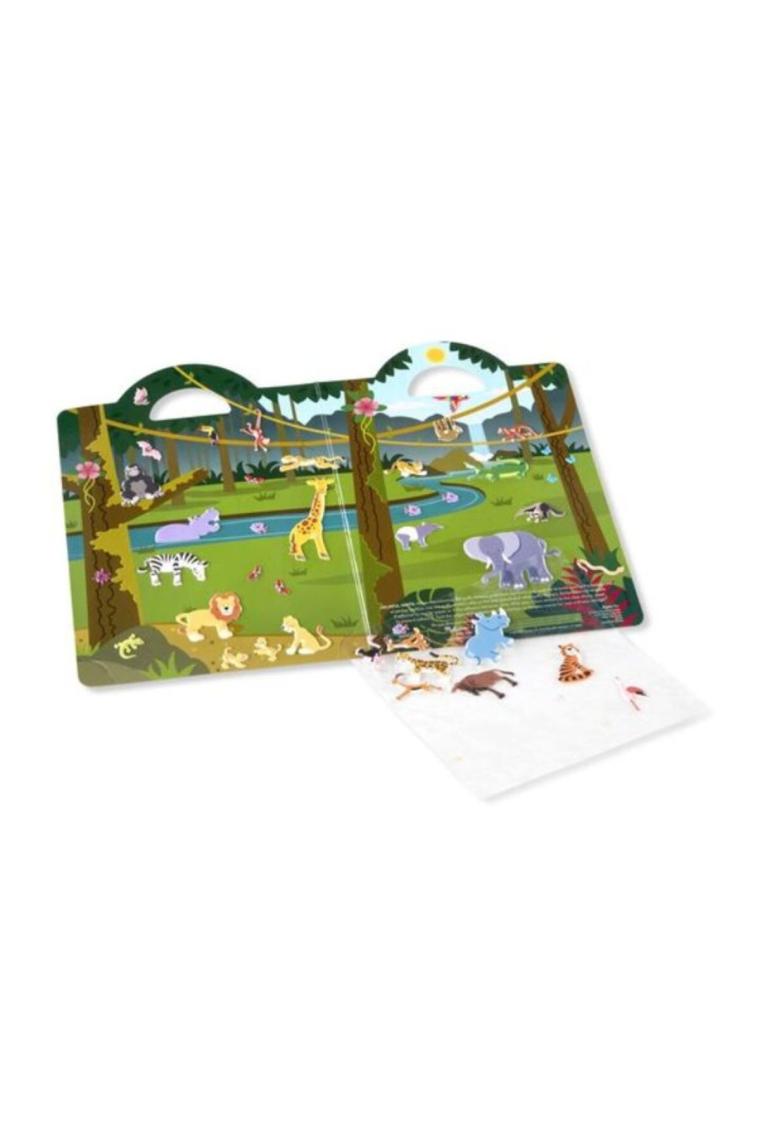 Melissa&Doug  Kabartmalı Tak Çıkar Çıkartma Seti Safari MD009106