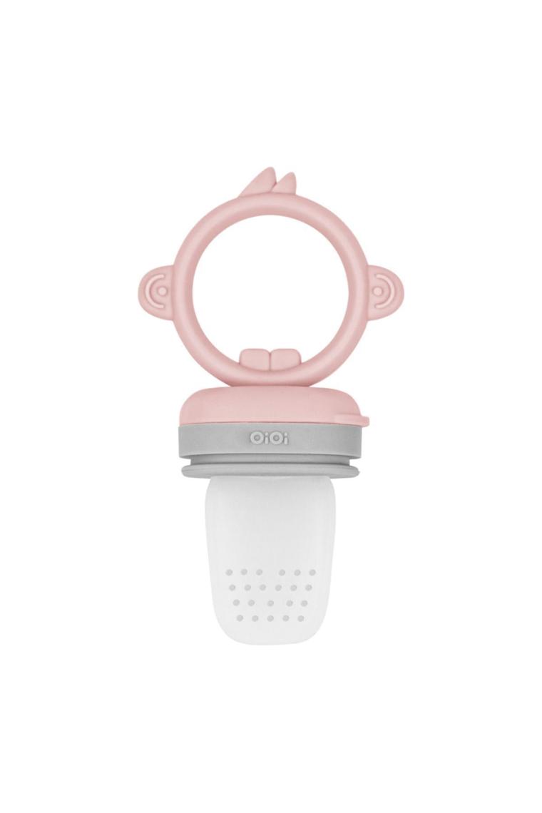Oioi Silikon Püre Meyve Sebze Emziği Pinky Pink / Powder Grey