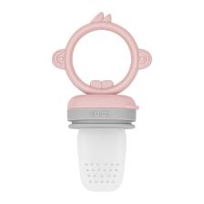 Oioi Silikon Püre Meyve Sebze Emziği Pinky Pink / Powder Grey