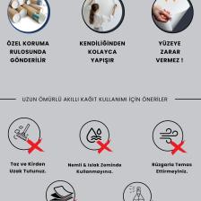 Kedili Kılavuz Çizgili Yazı Tahtası, Yeni Müfredata Uygun, İz Bırakmayan Sihirli Akıllı Kağıt Tahta