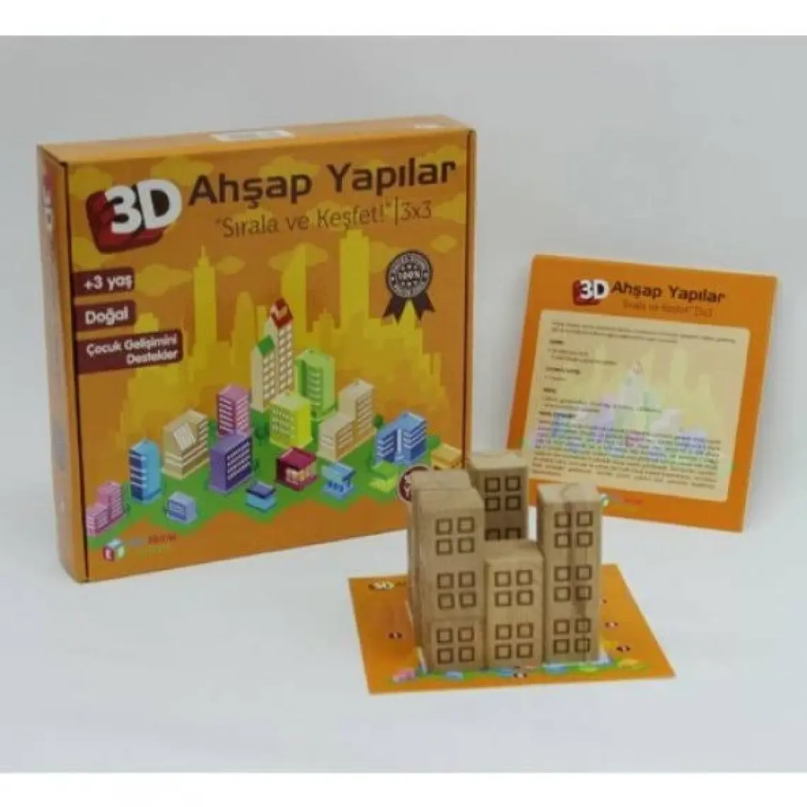 Hobi Eğitim Dünyası Ahşap Yapılar Apartmanlar 3 Boyutlu