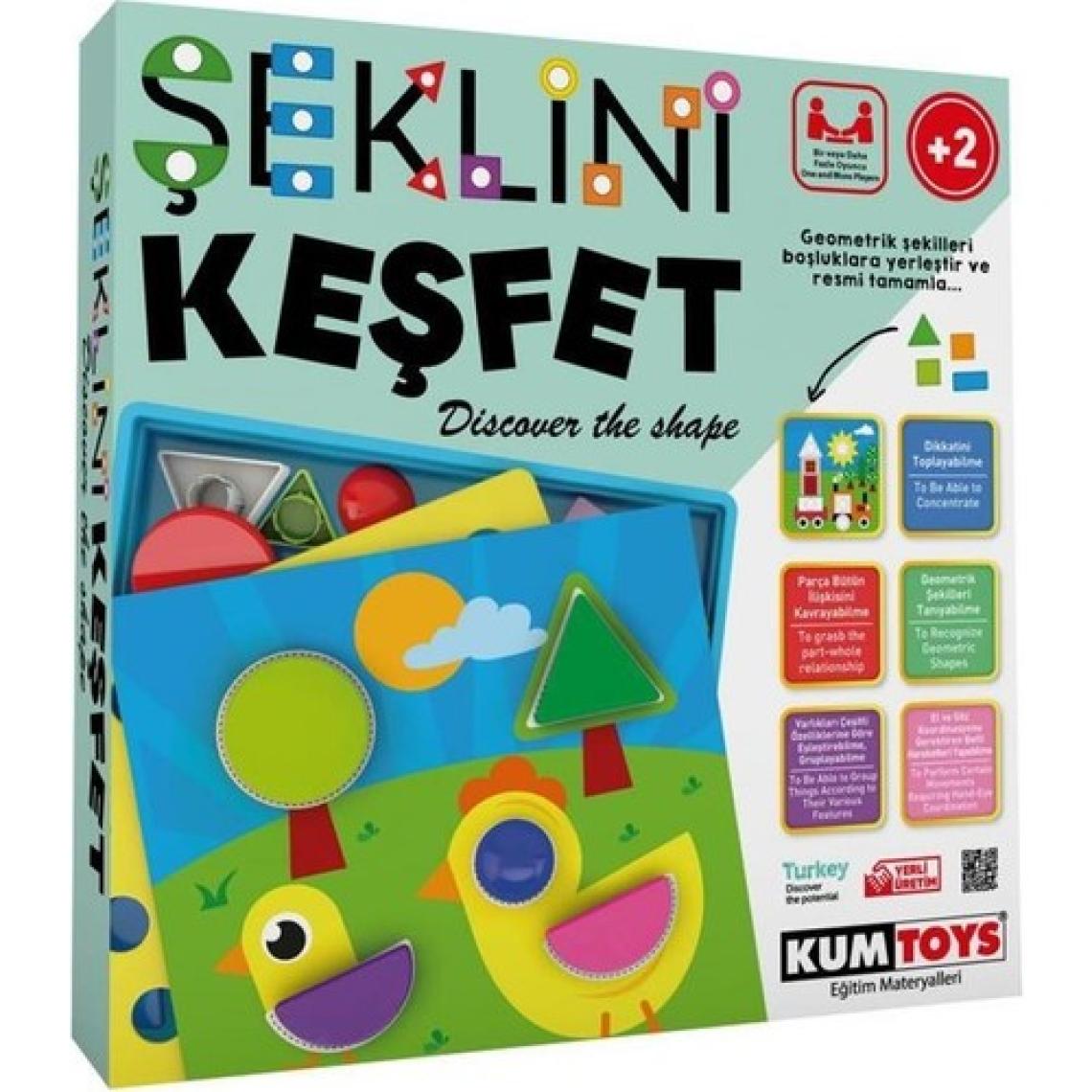 Kumtoys Şeklini Keşfet Eğitici Oyun Explore Shape