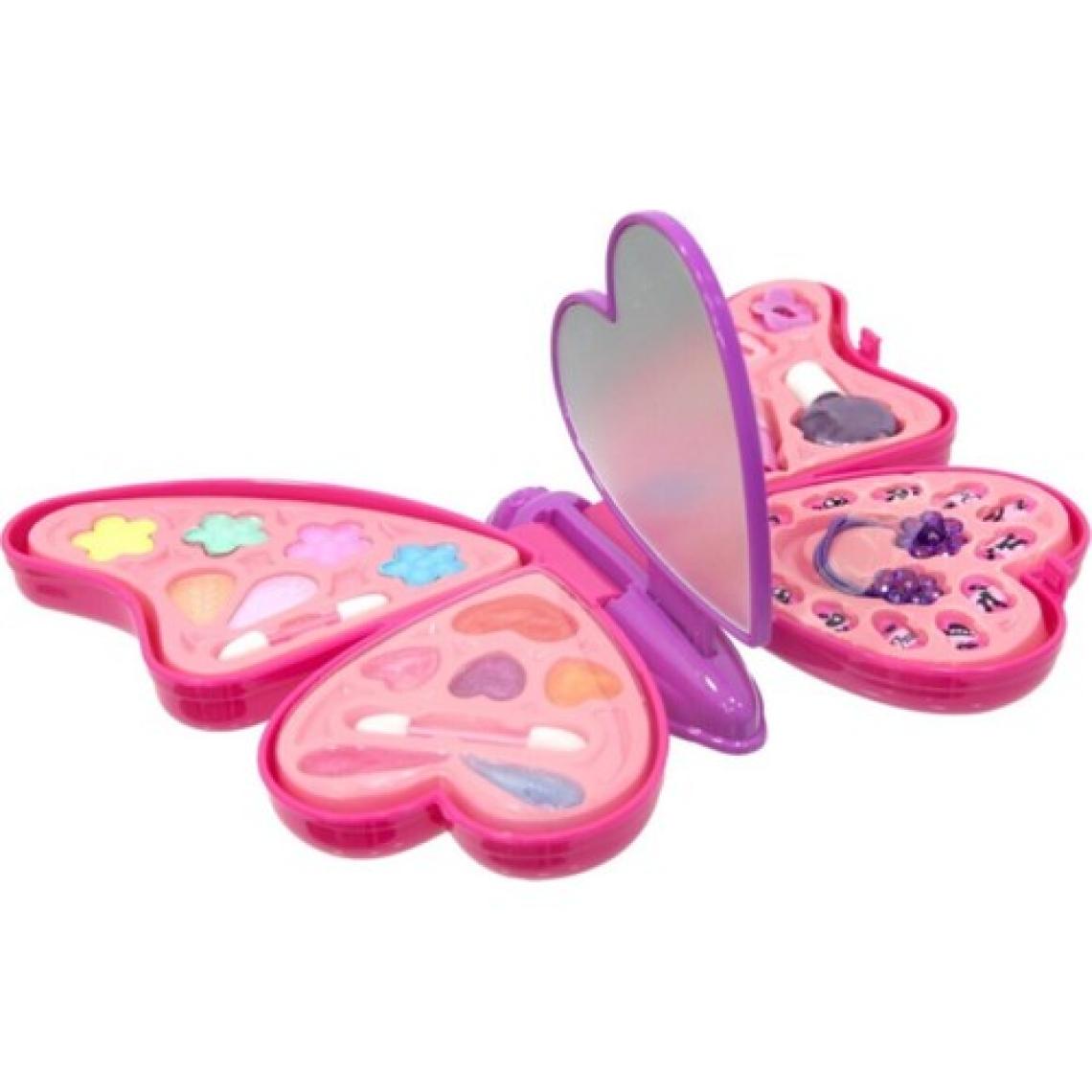 Pretty Pink Y Kelebek Güzellik Kız Çocuk Oyuncak Makyaj Oyun Seti