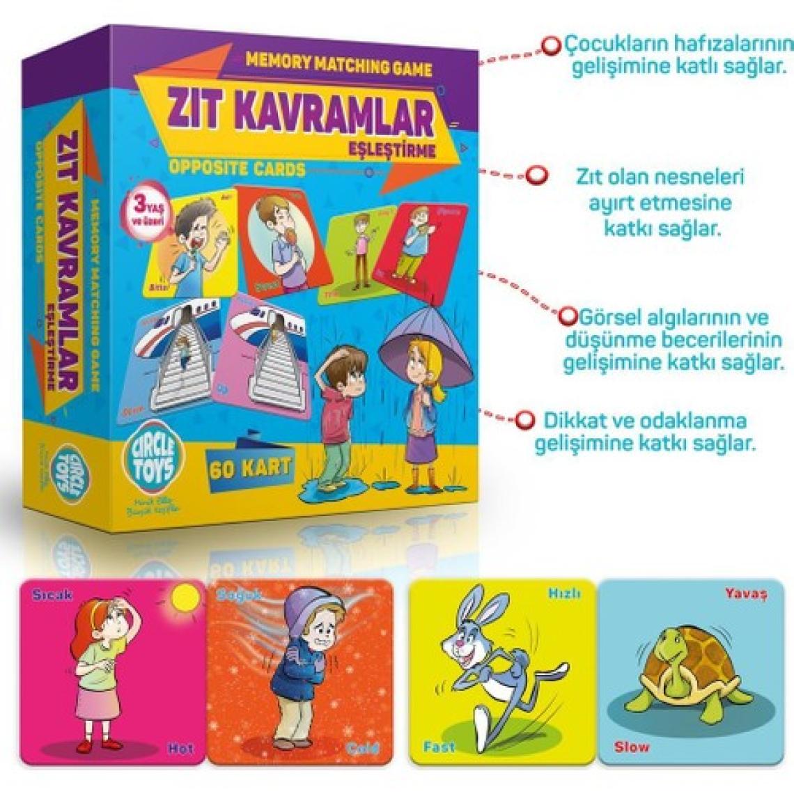 Circle Toys Zıt Kavramlar Eşleştirme Türkçe Ingilizce