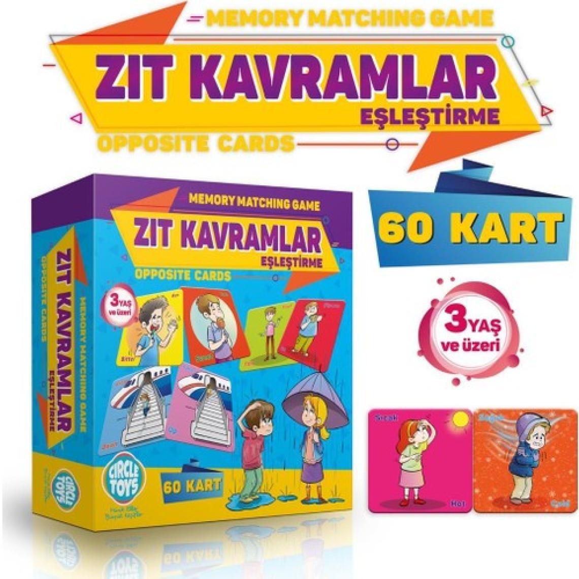 Circle Toys Zıt Kavramlar Eşleştirme Türkçe Ingilizce