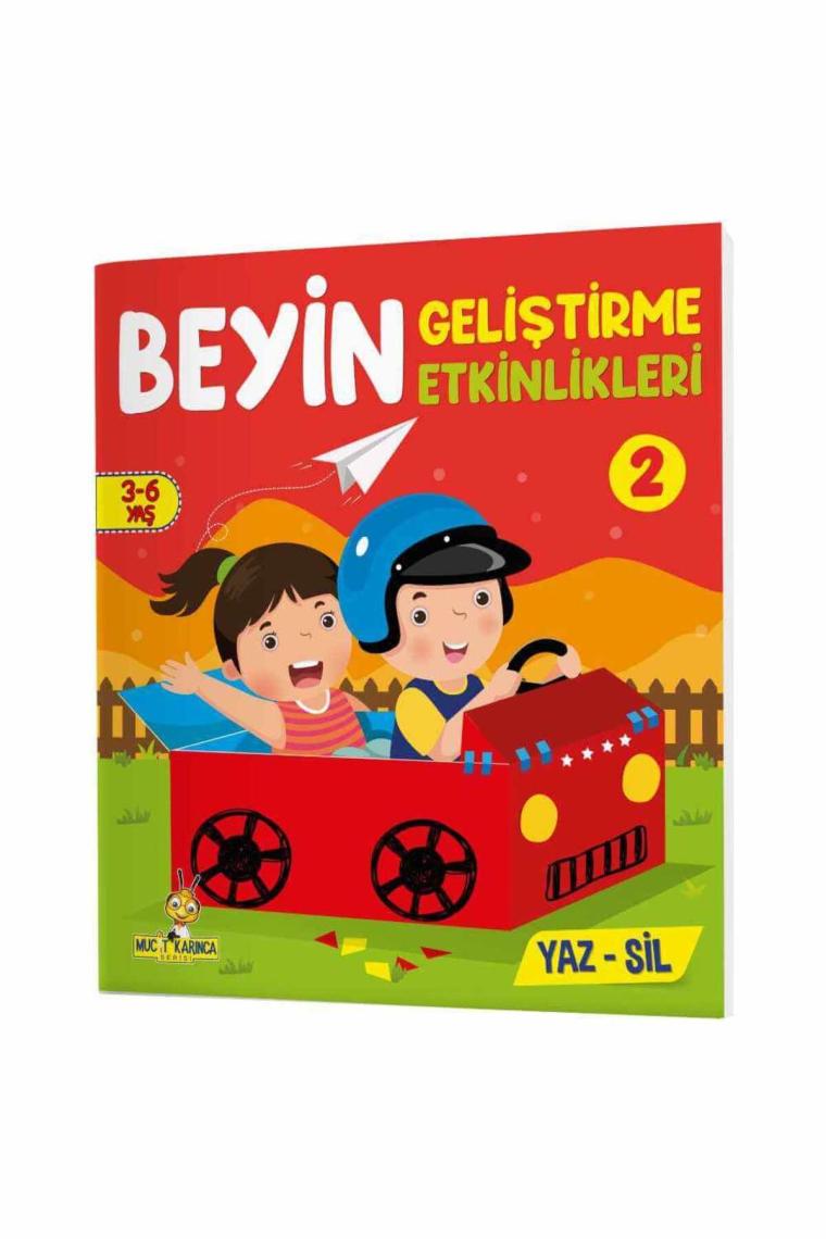Beyin Geliştirme Etkinlikleri (3-6 Yaş) Yaz-sil Kitaplar