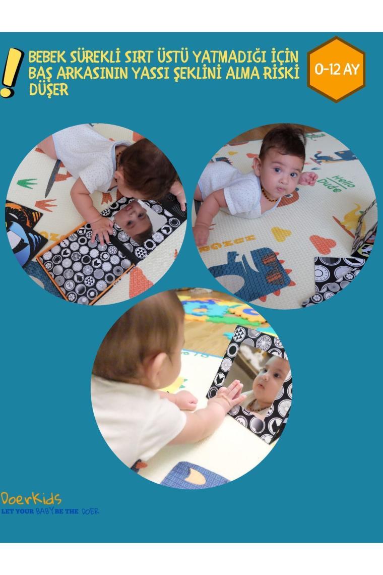 Tummy Time Bebek Aynası & Bebek Zeka Kartları