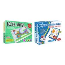 Kumtoys Kodlama + Diytoy Manyetik Tablet Tangram 2'li Set