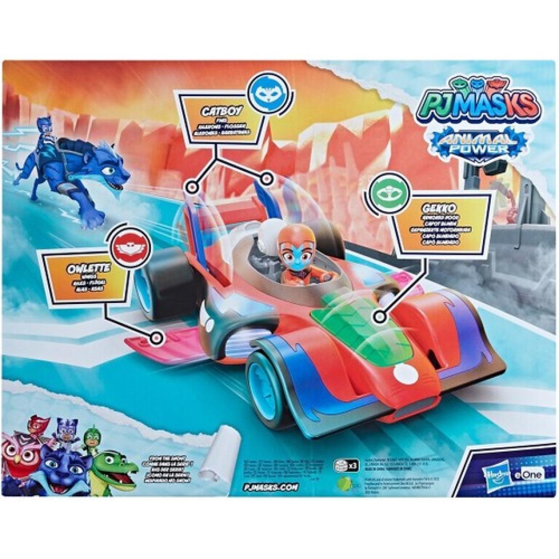 F5206 Pjmaskeliler-Animal Power Turbo Şimşek Araç +3 Yaş
