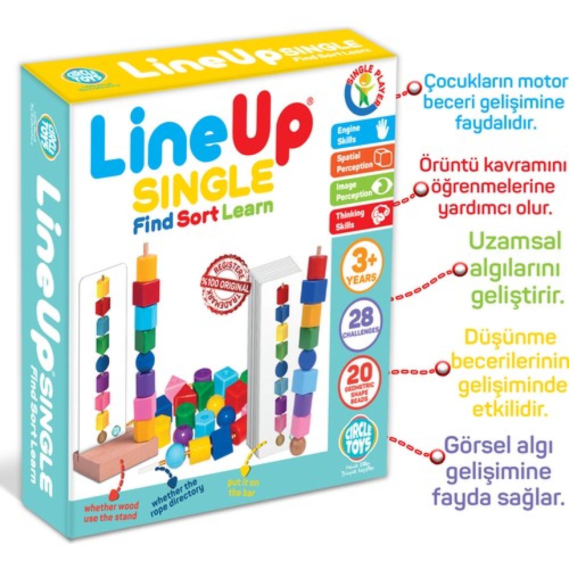 Circle Toys Line Up Single Bul Sırala Öğren - Tek Oyuncu