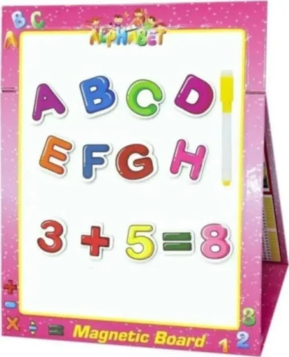 Eğitici Manyetik Tablet 62 Parça - Pembe