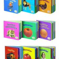 Mini Eğitici Ve Öğretici Karton Kitaplar - 9 Adet