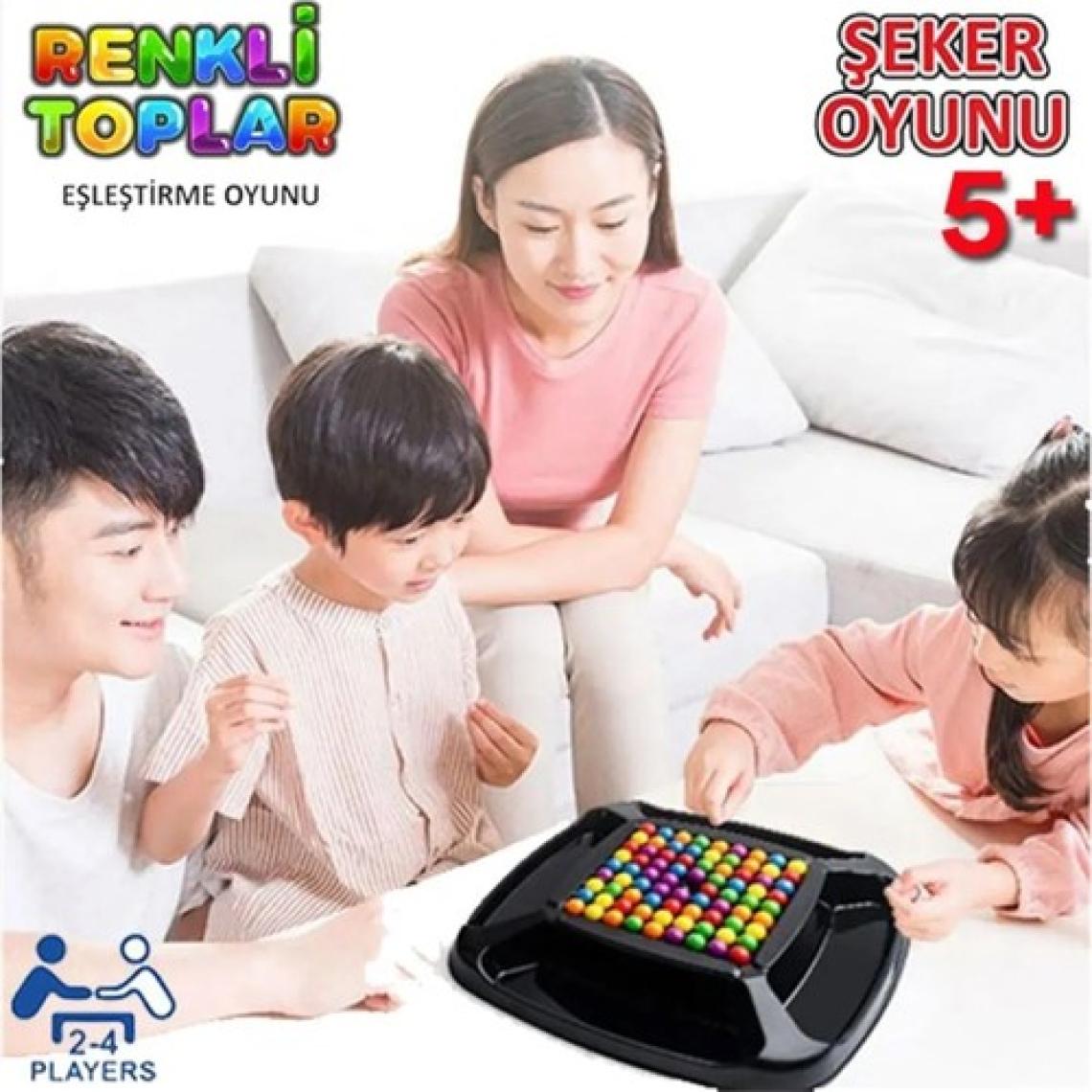 Renkli Toplar Şeker Oyunu Eğitici Eşleştirme Oyunu
