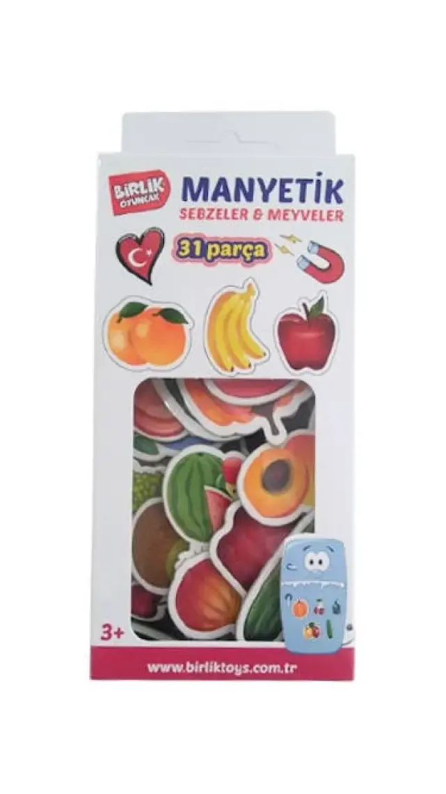 Birlik Oyuncak Manyetik 31 Parça Meyve Sebze