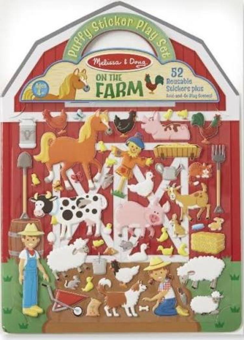 Melissa&Doug  Kabartmalı Tak Çıkar Çıkartma Seti Çiftlik MD009408