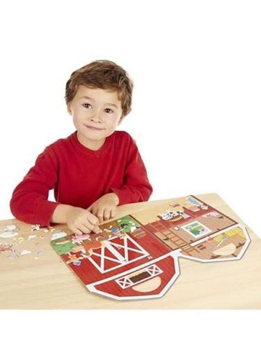 Melissa&Doug  Kabartmalı Tak Çıkar Çıkartma Seti Çiftlik MD009408