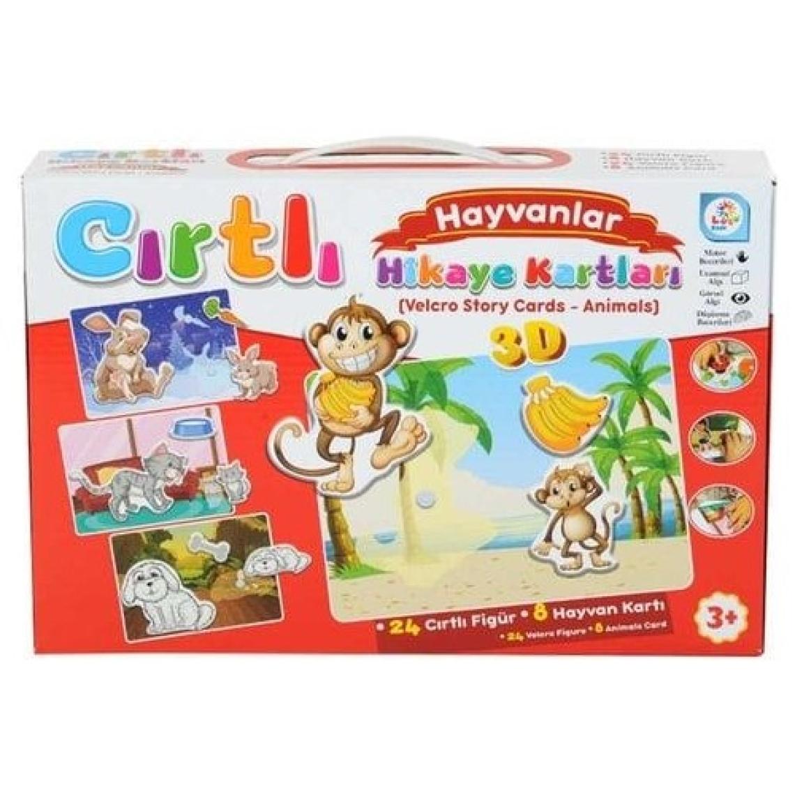 Laço Kids Cırtlı Hikaye Kartları Hayvanlar LC7205