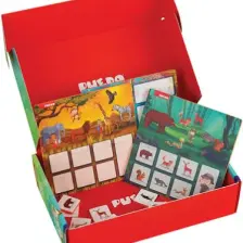 Puedo Habitat Bingo / Eğitici ve Eğlenceli Oyuncak / Hayvanları Öğreten Eşleştirme Oyunu / 32 Parça