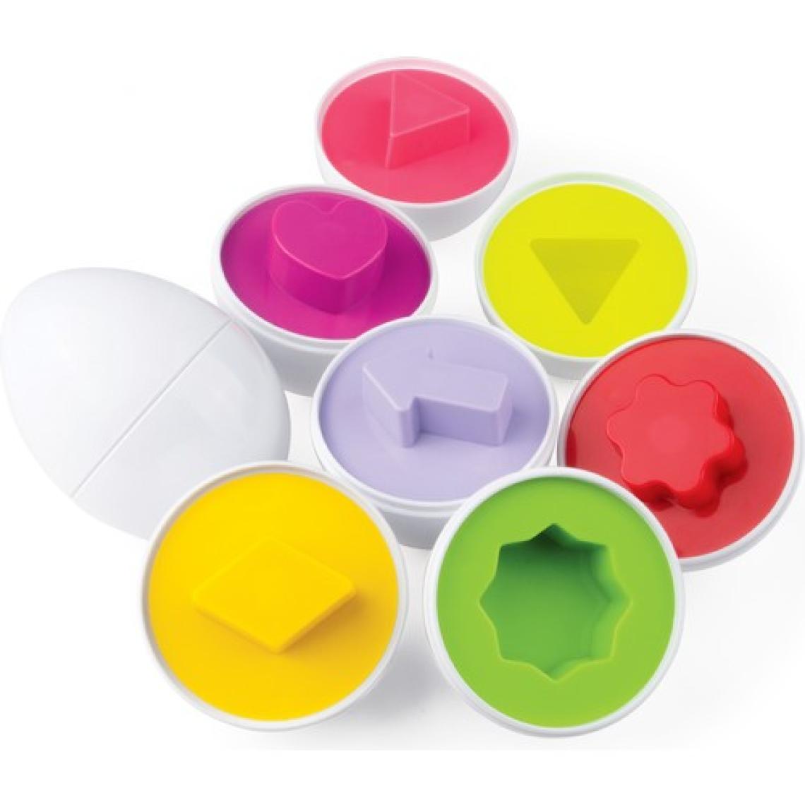 Circle Toys Geometrik Yumurta Eşleme Oyunu - 2-4 Yaş Arası Çocuklar İçin Şekil ve Renklerle Motor Becerilerini Geliştiren Eğitici Oyun