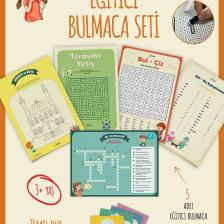 Msticker Ramazan Ayı Bulmaca Seti 16 Adet Dua Kartı, 5 Farklı Eğitici Bulmaca, Yaz Sil Tahta Kalemi Hediyeli