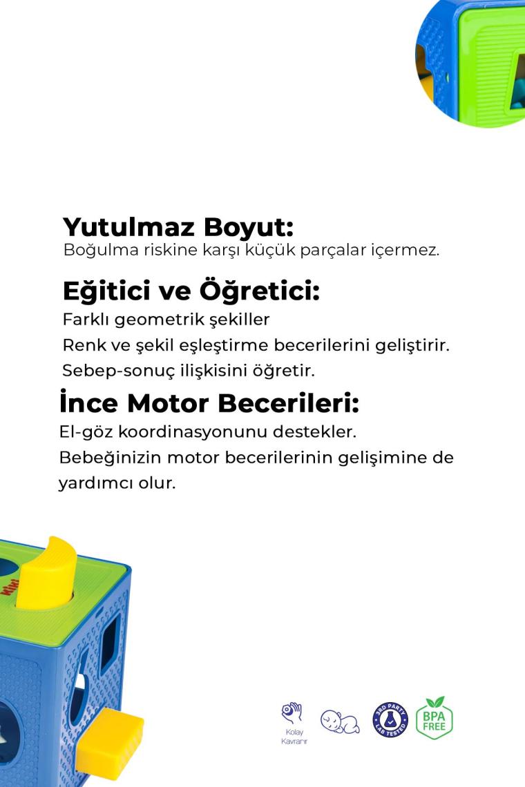 Kiki Neşeli Bul-Tak Küp, Çocuk Gelişiminde Etkili, AE-1210