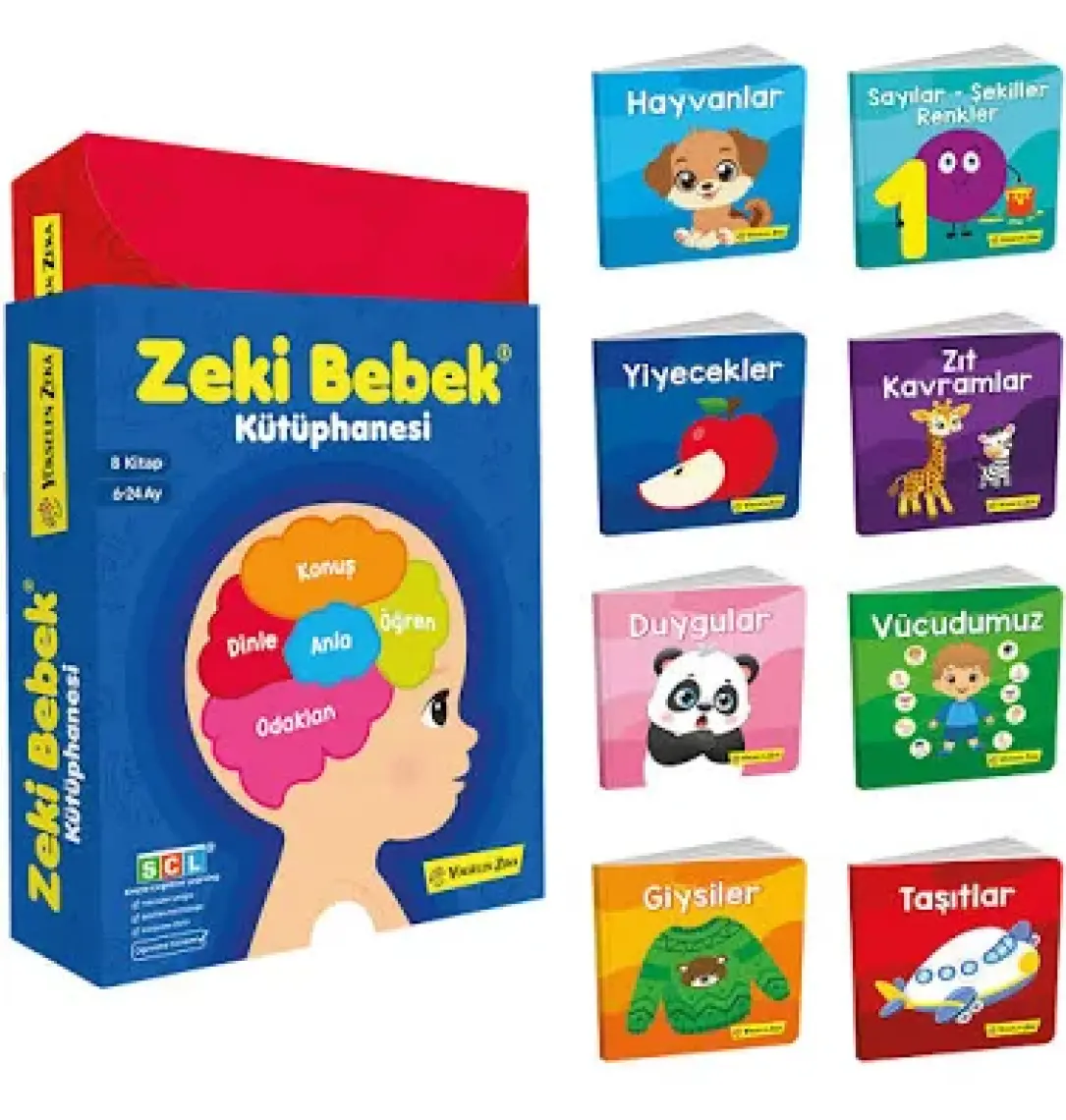 6-24 Ay Zeki Bebek Kütüphanesi 8’li Set