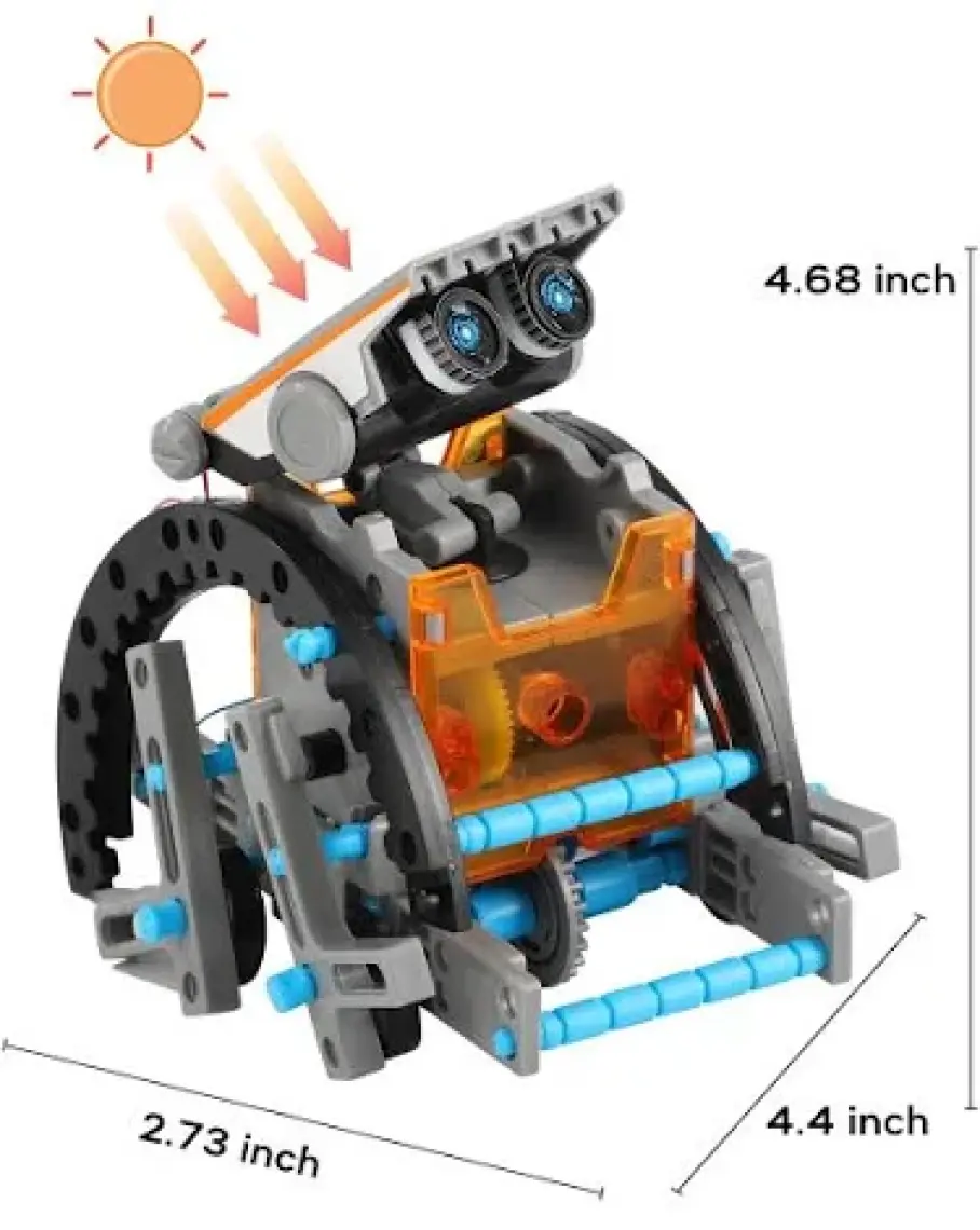 Think Master Solar Robot 13-In-1 Eğitici Bilim Kiti Güneş Enerjisiyle Çalışan Kendin Yap Robot Bilim Kiti