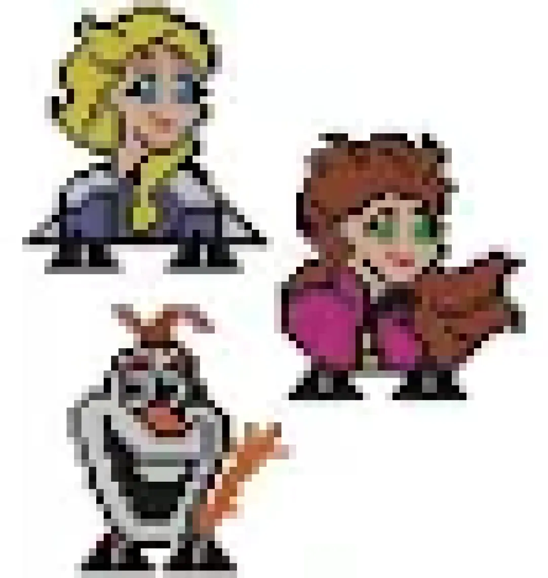 Pixel Pixel Boncuk Eğitici, Eğlenceli Boncuk Aktivite Ve Etkinlik Oyuncak Seti, Disney Frozen BB29-01