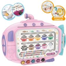 Learning Fun Submarine Manyetik Maze Labirent ve Balık Tutma Eğitici Oyuncak Renk ve Sayıları Eşleştirme Pembe