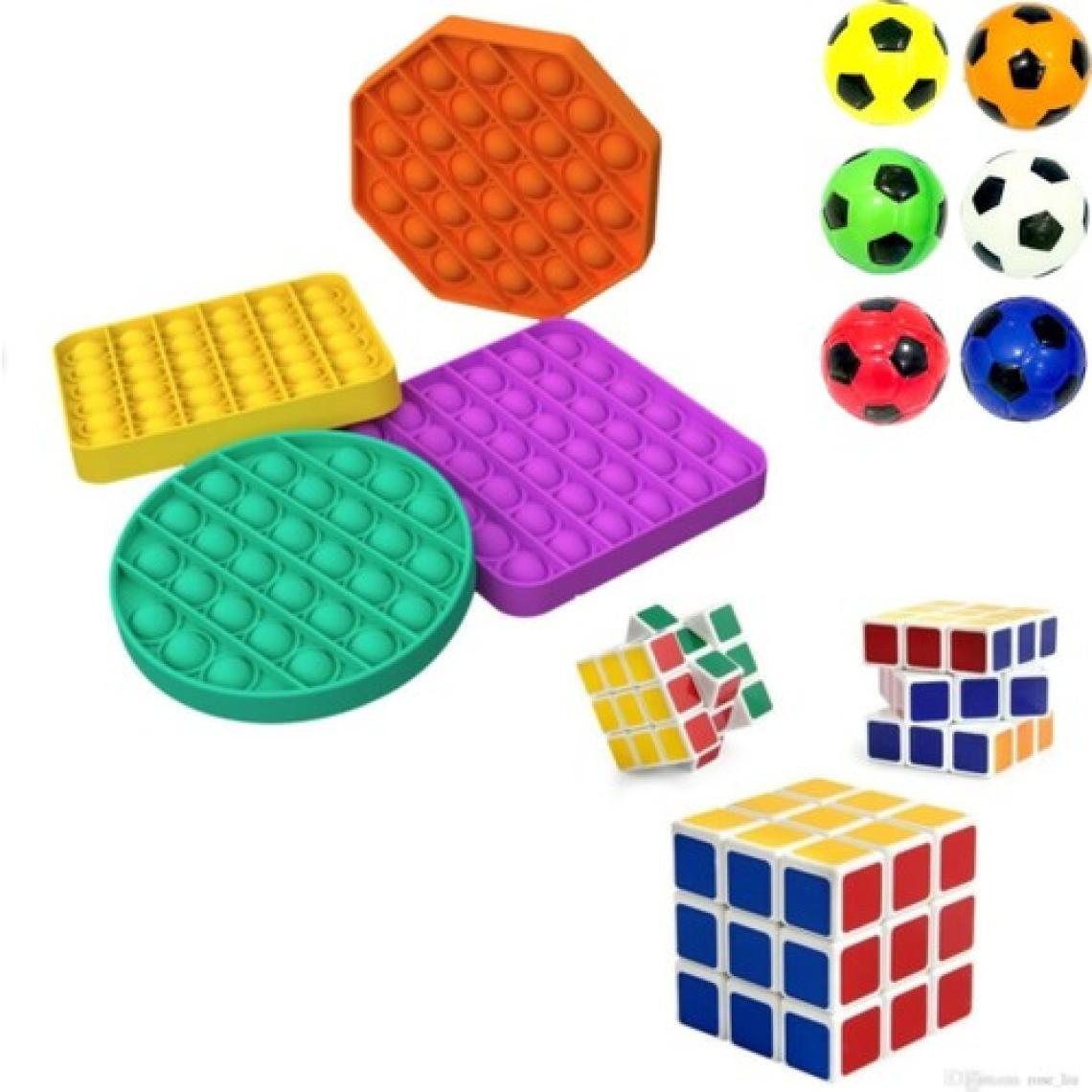 Can Popüler Set Popit Sabır Rubik Küpü ve Stres Topu